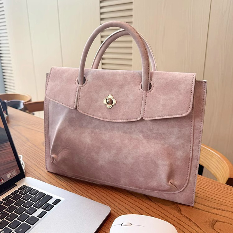 Women Hand Bags For Office - Элегантная розовая сумка-тоут из искусственной кожи
