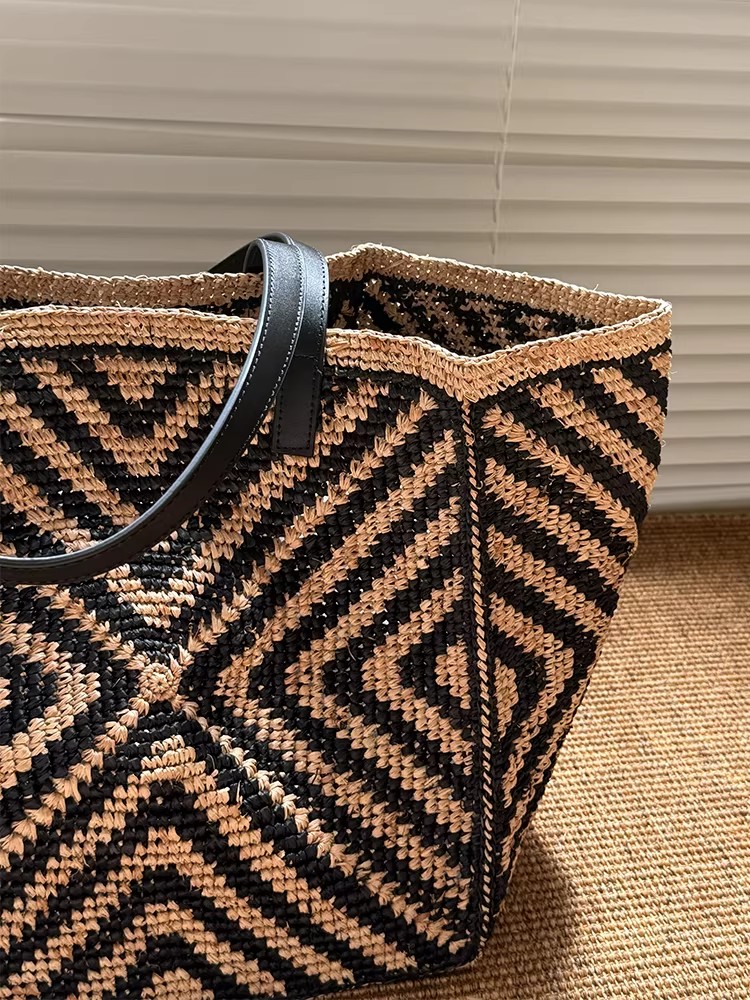 Большая пляжная сумка-тоут из  – обзор и цена Women'S Raffia Bags
