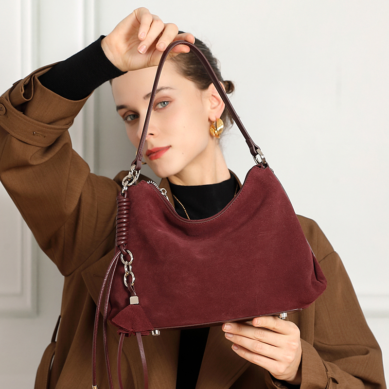 Модные замшевые сумки-хобо HIF – обзор и цена Women Bags 2026 Trends